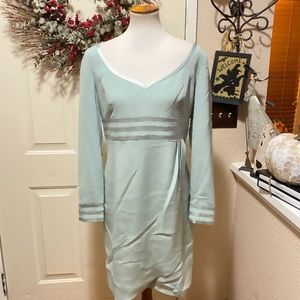 Black Tie Oleg Cassini  Seafoam Green Formal Dress